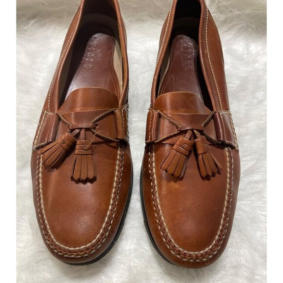 Foster & Son Other - Mens Foster & Son Brown Leather Tassel Loafers Size 13